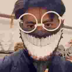 Dandadan Okarun Eyes Glasses - Anime Props - Free STL - Cosplay Mask