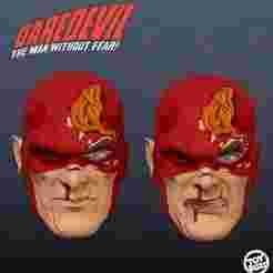 Daredevil Battle damaged marvel legends custom head