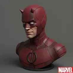 Daredevil Bust - Blind Hero with Red Mask