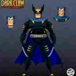 Dark claw  animated retro style  action figure