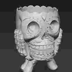 💀✨ Day of the Dead Calavera Flowerpot ✨💀