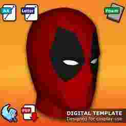 Deadpool Mask - Pepakura 3D Template