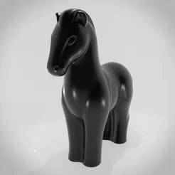 DECORATIVE TABLETOP HORSE SCULPTURE