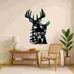 Deer - Wall Art Multicolor