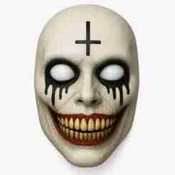 Demonic Mask Dark Design for Halloween and Collection