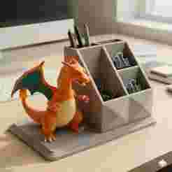 Desk organizer with Charizard for pens and pencils ✍️