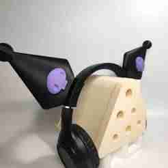 Detachable KUROMI Ears For Headphone Detachable KUROMI Ears For Headphone Decoration