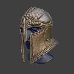 Detailed Barbute Helmet
