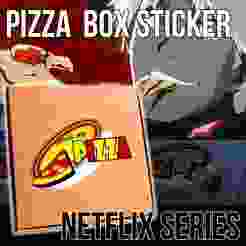 Devil May Cry - Dante Pizza Box Sticker From Netflix Anime Series