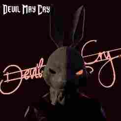 Devil May Cry -White Rabbit Mask Head Cover From Netflix Anime Series (LED)