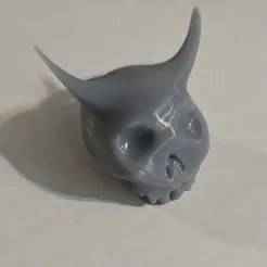 Devil Skull Keychain