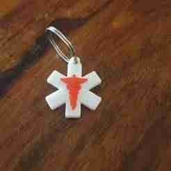 Diabetes Medical Alert Keyring