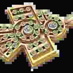 Diamond Geometric Cross Pendant  3d printable model