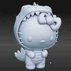 Dinobow kitty