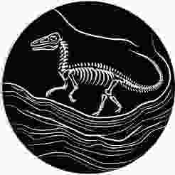 dinosaur fossil embedded in a spiral rock 1 - 2D/3D Wall Art STL+SVG For CNC Router, Plasma, Waterjet, Laser & 3D Printer