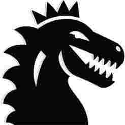 dinosaur head with a crown shaped from its spikes 3 - 2D/3D Wall Art STL+SVG For CNC Router, Plasma, Waterjet, Laser & 3D Printer
