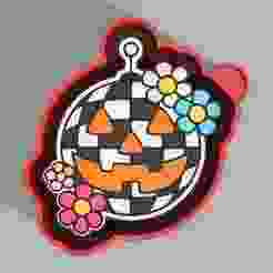 🎃🌸 Disco Pumpkin – Freshie, Keychain, Resin & Candle Mold