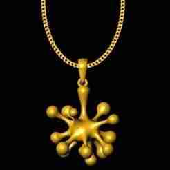 dna structure pendant charm
