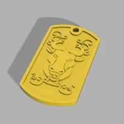 Dog Tag Taurus Saint Seiya (Knights of the Zodiac) Taurus