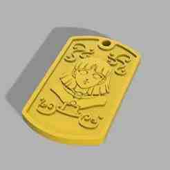 Dog Tag Virgo Saint Seiya (Knights of the Zodiac) Virgo