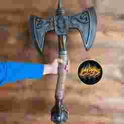 Double Bladed Snake Axe Cosplay / Prop