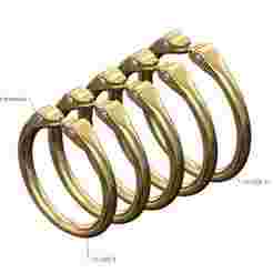 Double diamond eyes minimalist serpent head ring US sizes 6to10