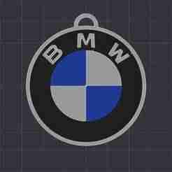 Double-sided BMW Logo Keychain