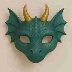 Dragon, antifaz , disfraz,