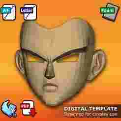 Dragon Ball Mask for all Wigs - Pepakura 3D Template