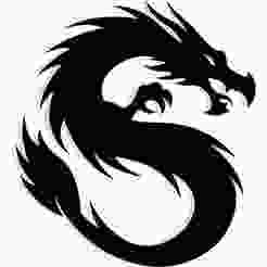 dragon curled into a circle 1 - 2D/3D Wall Art STL+SVG For CNC Router, Plasma, Waterjet, Laser & 3D Printer
