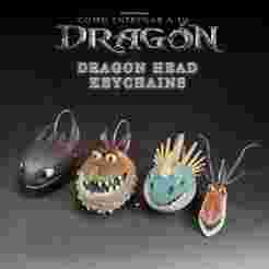 Dragon head keychains | How to Train Your Dragon