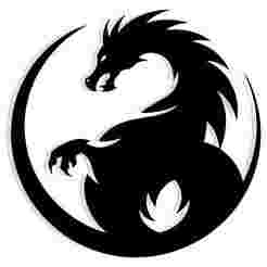 dragon in circular motion 2 - 2D/3D Wall Art STL+SVG For CNC Router, Plasma, Waterjet, Laser & 3D Printer