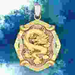 Dragon pendant - Mens pendant - N1045