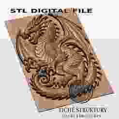 Dragon Relief – Fantasy Style – 3D STL Model