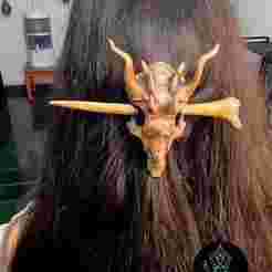 Dragon skull for hair BUCKLE