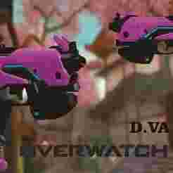 D.VA (Hana Song) Character OVERWATCH Replica Weapon For Cosplay Property and Collector Format STL