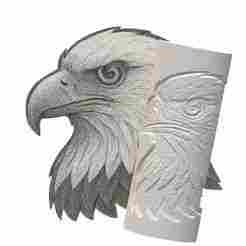 Eagle Head | Debossed Roller for Clay | Wildlife 3D Print Design