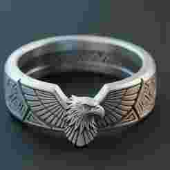 Eagle Totem Ring Jewelry Band -free for Patreon followers