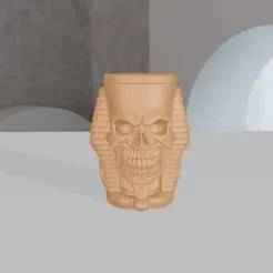 Egyptian Skull Key Ring - Guardian of the Beyond