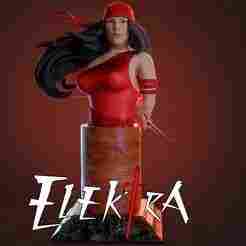 Elektra Bust 2 heads - Fan Art STL for 3D Printing