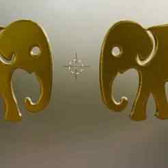 Elephant cute earring