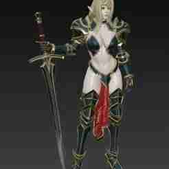 Elf warrior with sword