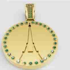 emerald accent charm 3D printable model