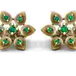 Emerald Stud Earrings