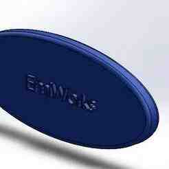 EmiWorks" Oval Keychain - Fun and Customizable Style