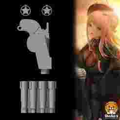 Emma: Tactical Upgrade - Accesories and Gun - Nikke Goddess of Victory Cosplay Prop