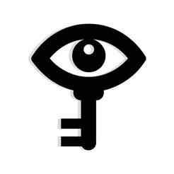 enchanted key turning into a lock with an eye 1 - 2D/3D Wall Art STL+SVG For CNC Router, Plasma, Waterjet, Laser & 3D Printer