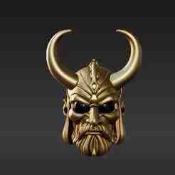 Enchanting Sorcerer's Horned Helmet Charm - Mythical Trinket 4.5cm Tall STL Model
