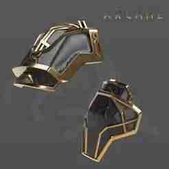 Enforcer Caitlyn Kiramman Shoulder Guard and Waist Armor Arcane Season 2 League of Legends 3d model for cosplay