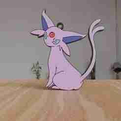 Espeon- 2D Keychain